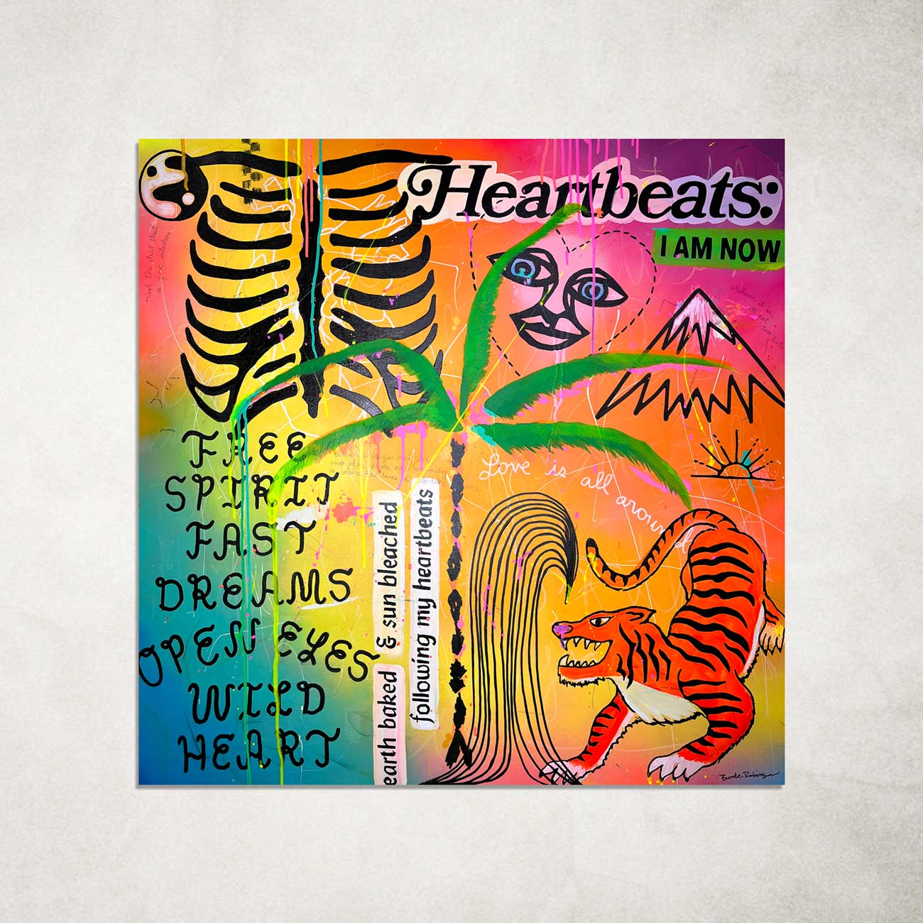 PRINT - SUNBLEACHED HEARTBEATS