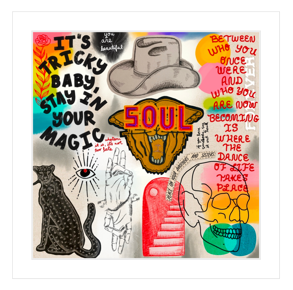 SOUL MAGIC MATTED & SIGNED PRINT of ORIGINAL PAINTING