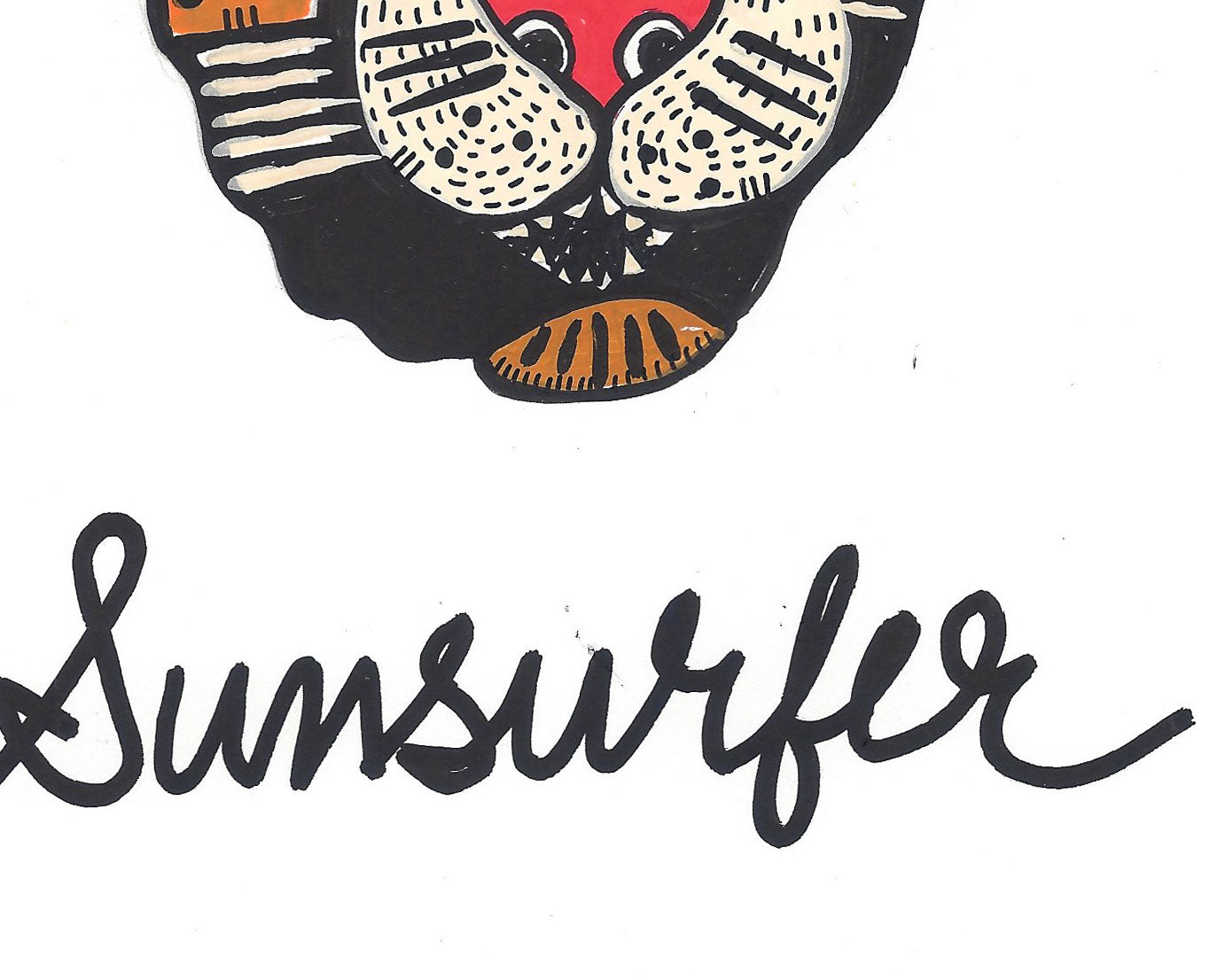 CHEETAH FACE NOTEBOOK PAINTING