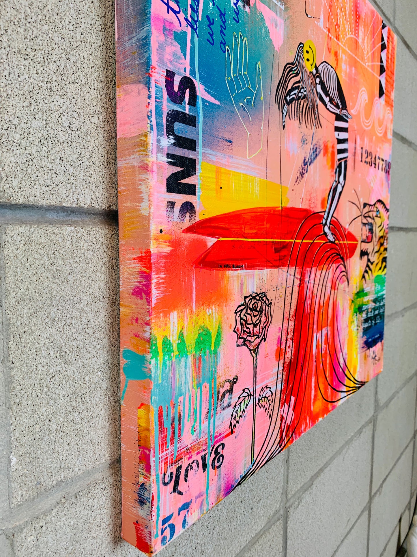 SURF SALUTATIONS ON CANVAS