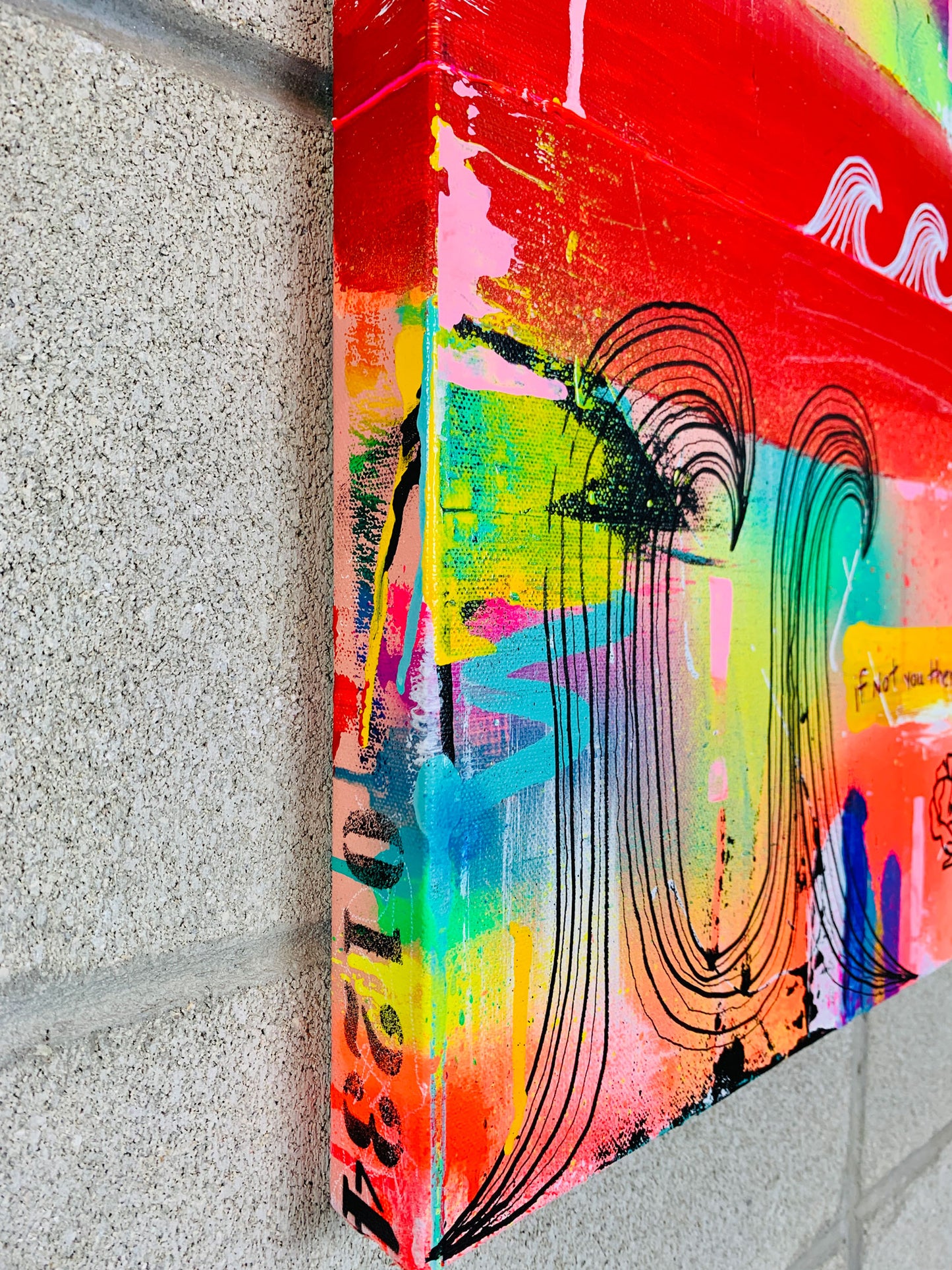 TSUNAMI NAMI ON CANVAS