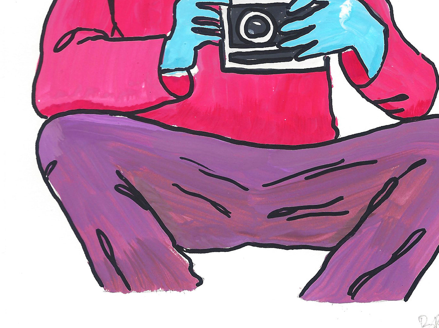 HEATH LEDGER CAMERA NOTEBOOK PAINTING