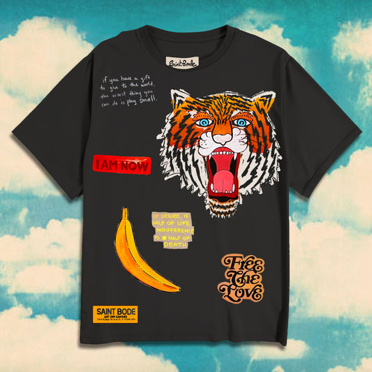 I AM NOW TIGER TEE - BLACK