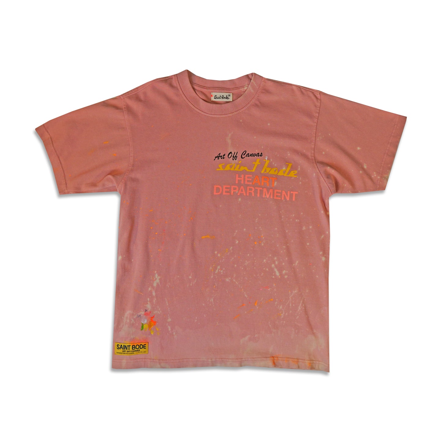 HEART DEPARTMENT PALETTE TEE - SALMON