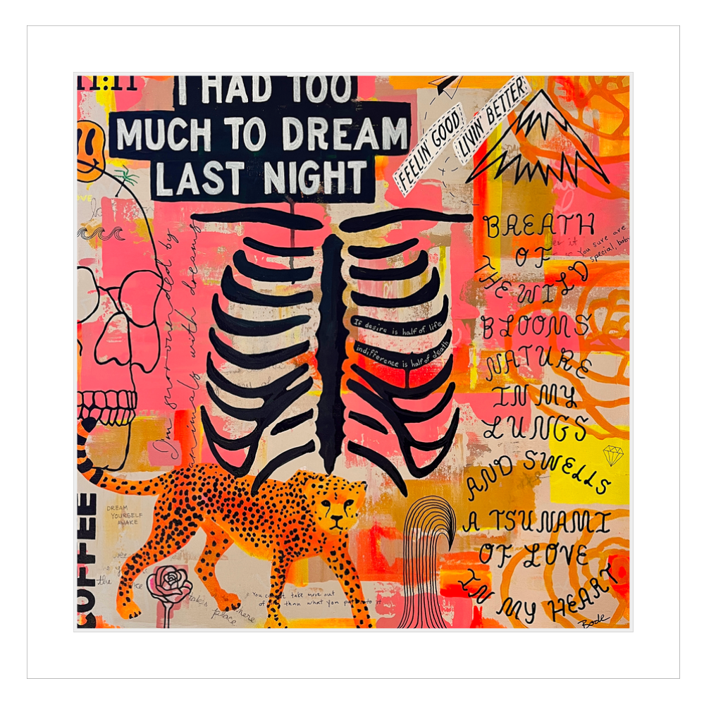 WILD LUNGS MATTED & SIGNED PRINT of ORIGINAL PAINTING