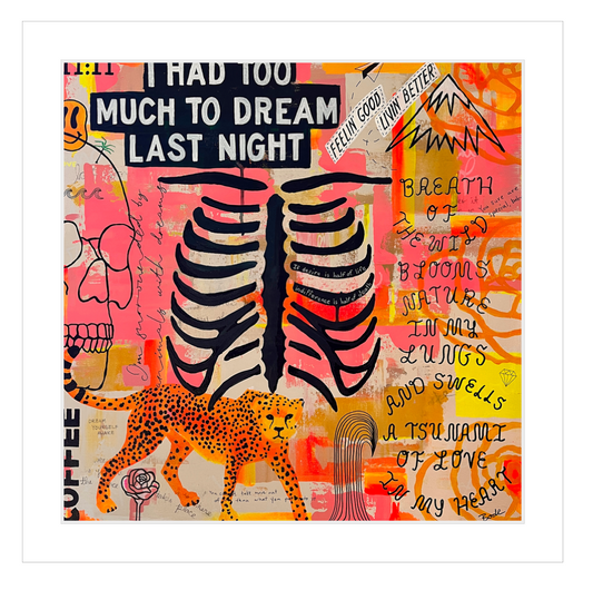 WILD LUNGS MATTED & SIGNED PRINT of ORIGINAL PAINTING