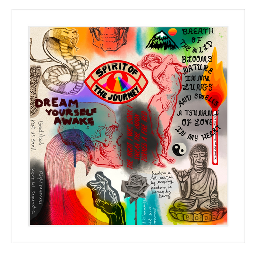 DREAM YOURSELF AWAKE MATTED & SIGNED PRINT of ORIGINAL PAINTING