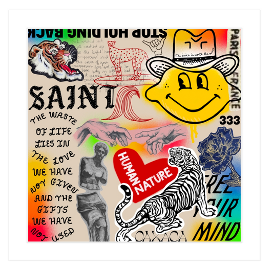 SAINT LEMON MATTED & SIGNED PRINT of ORIGINAL PAINTING