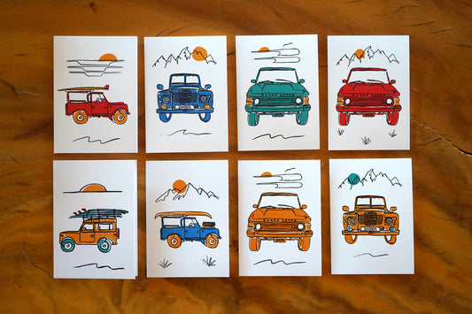 GO THE JOURNEY Greeting Cards - Pack of 8