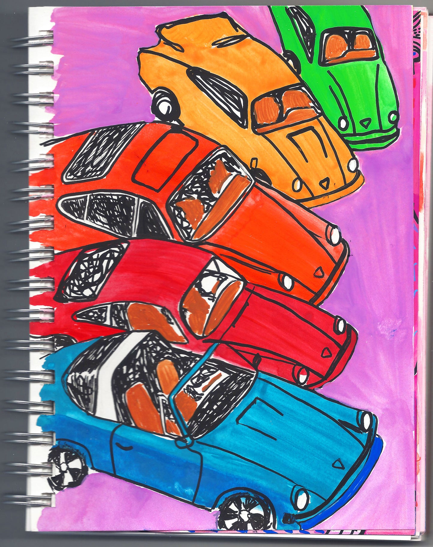 PORSCHE PANOPLY NOTEBOOK PAINTING