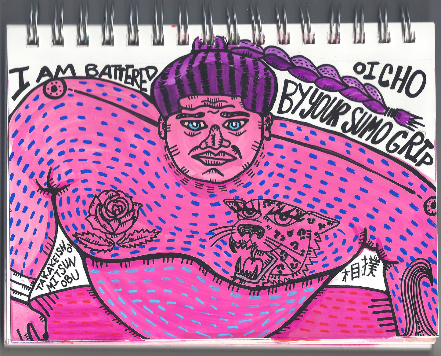 SUMO GRIP NOTEBOOK PAINTING