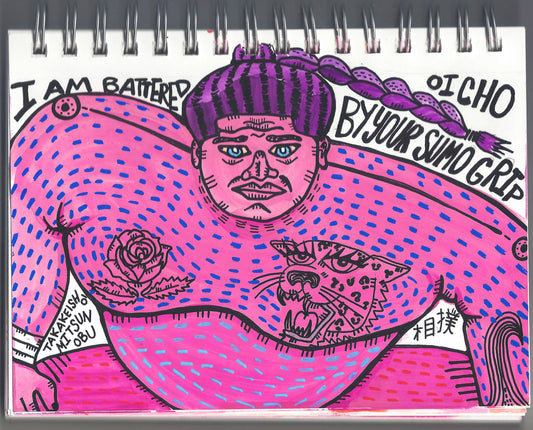SUMO GRIP NOTEBOOK PAINTING