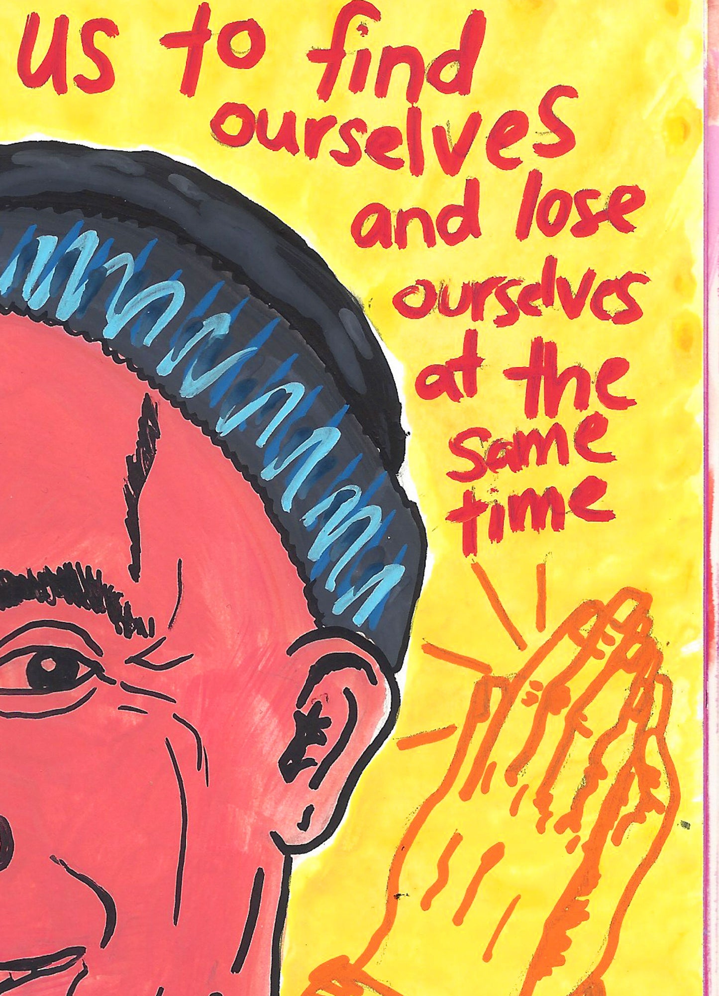 THOMAS MERTON NOTEBOOK PAINTING