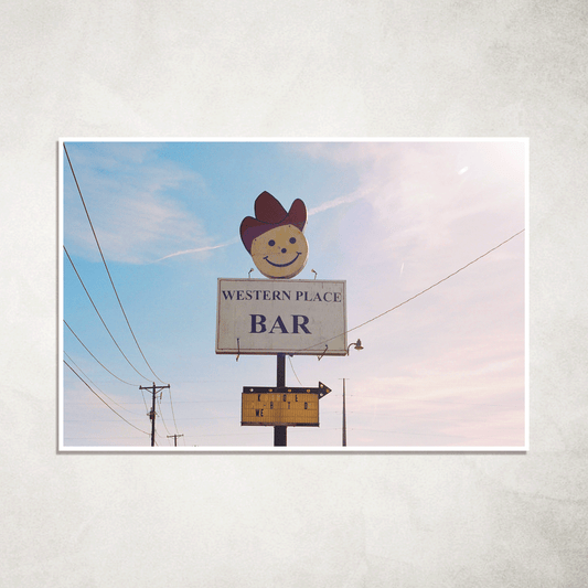 COWBOY SMILEY SIGN 35mm FILM PRINT