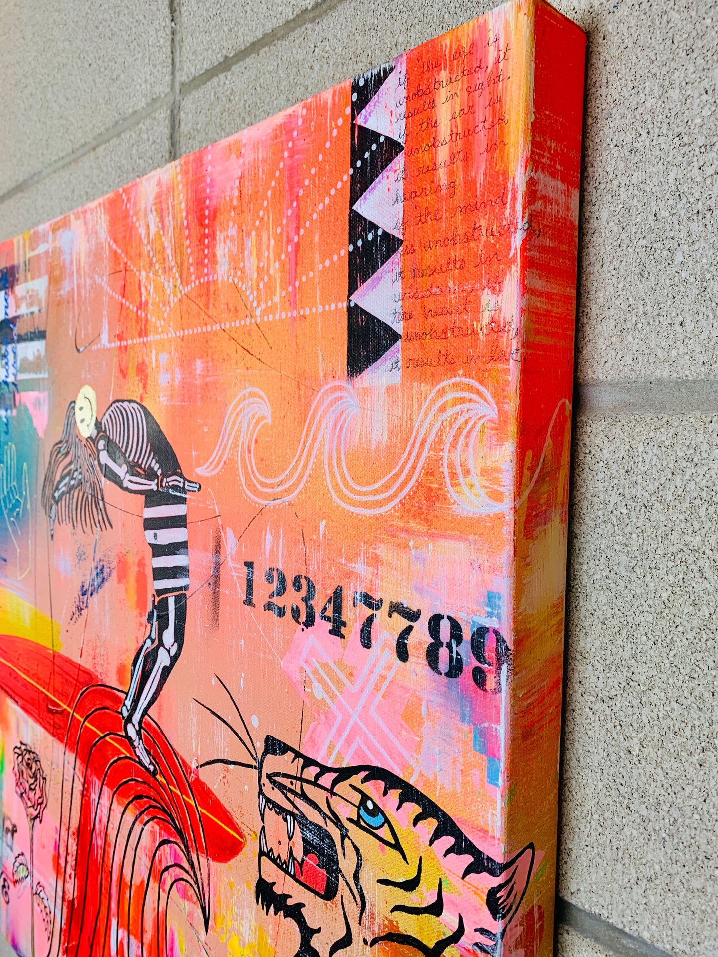 SURF SALUTATIONS ON CANVAS