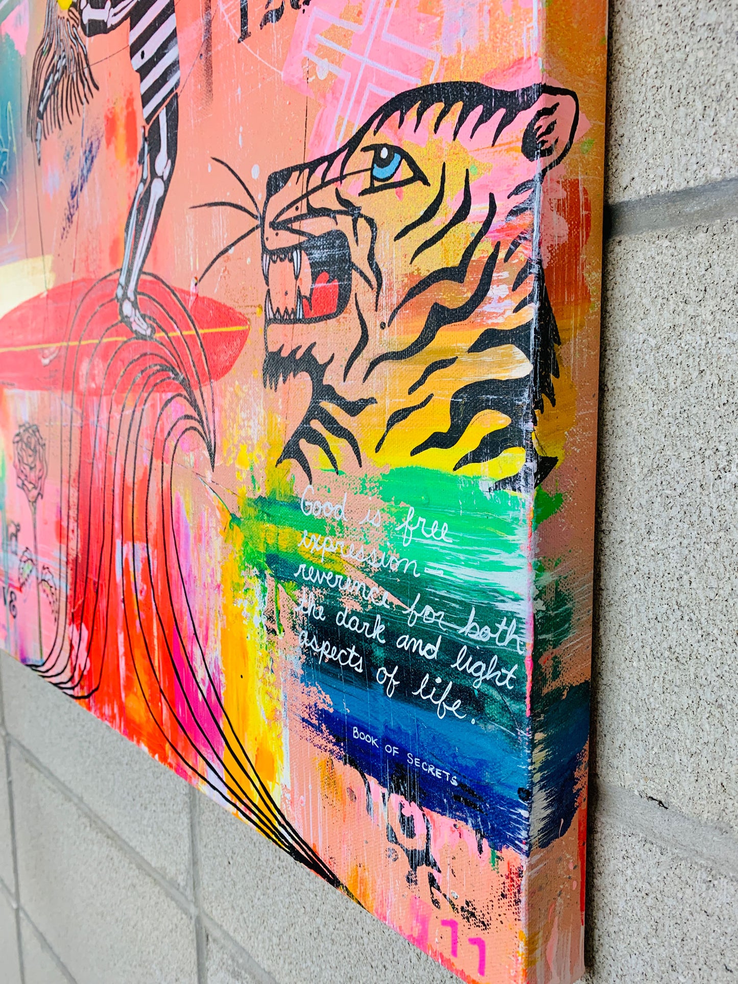 SURF SALUTATIONS ON CANVAS