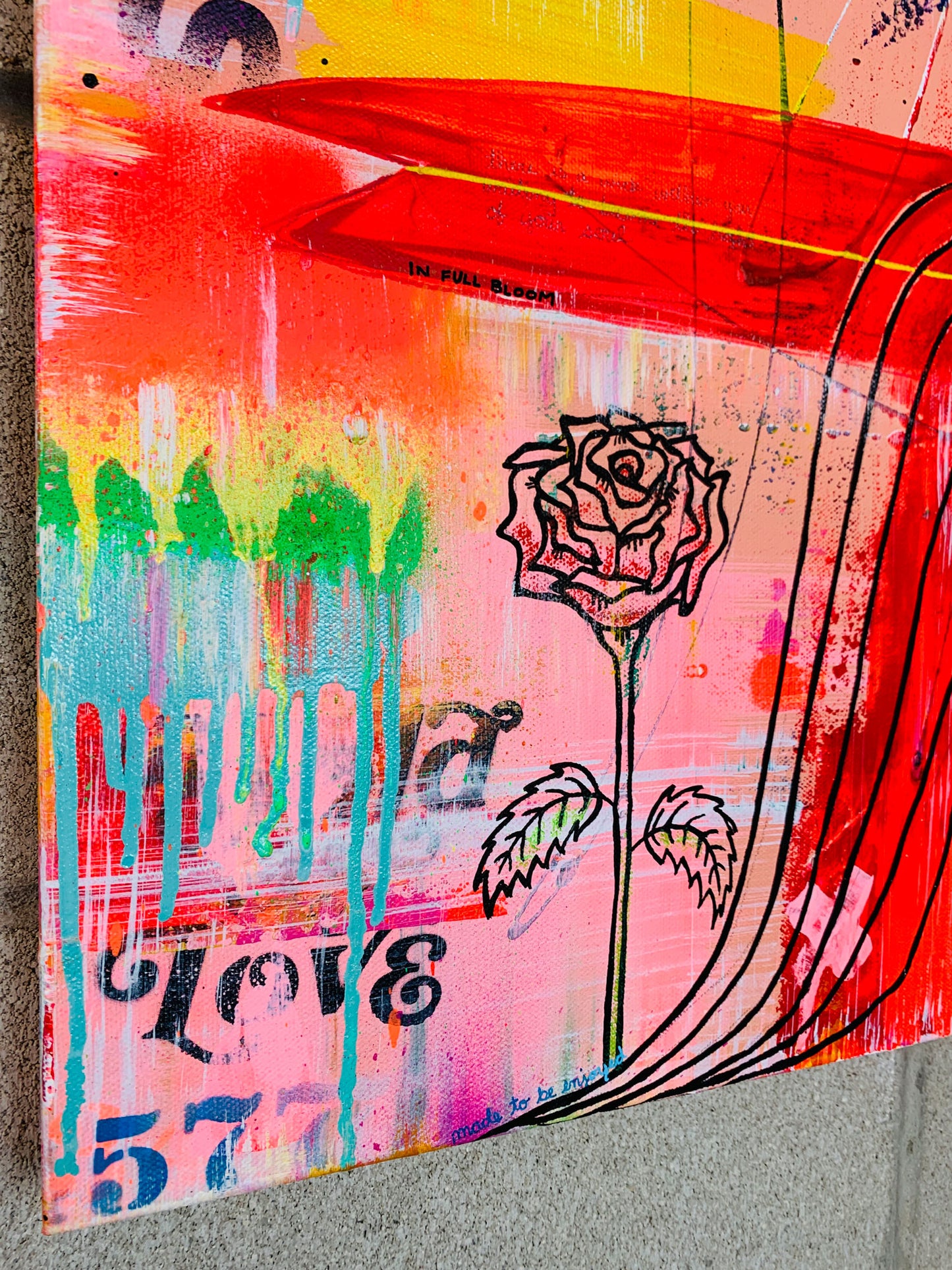 SURF SALUTATIONS ON CANVAS